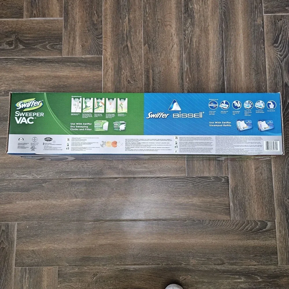 Swiffer Sweeper VAC + Bissell Steamboost Combo Starter Kit BRAND NEW Sealed RARE
